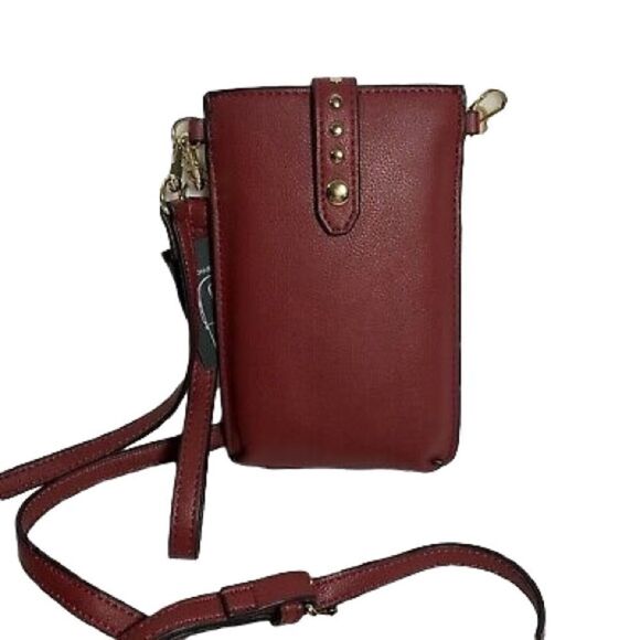 NWT I.N.C. International Concepts Ashlii Phone Wristlet Crossbody Crimson Color - Picture 3 of 7